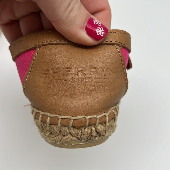 Sperry Top-Sider Danica Salt Washed Canvas Pink Espadrille Flats Slip On size 6M - Picture 12 of 12